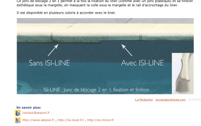 Eurospapoolnews.com : Jonc de liner isi-line pour une finition esthétique de la piscine